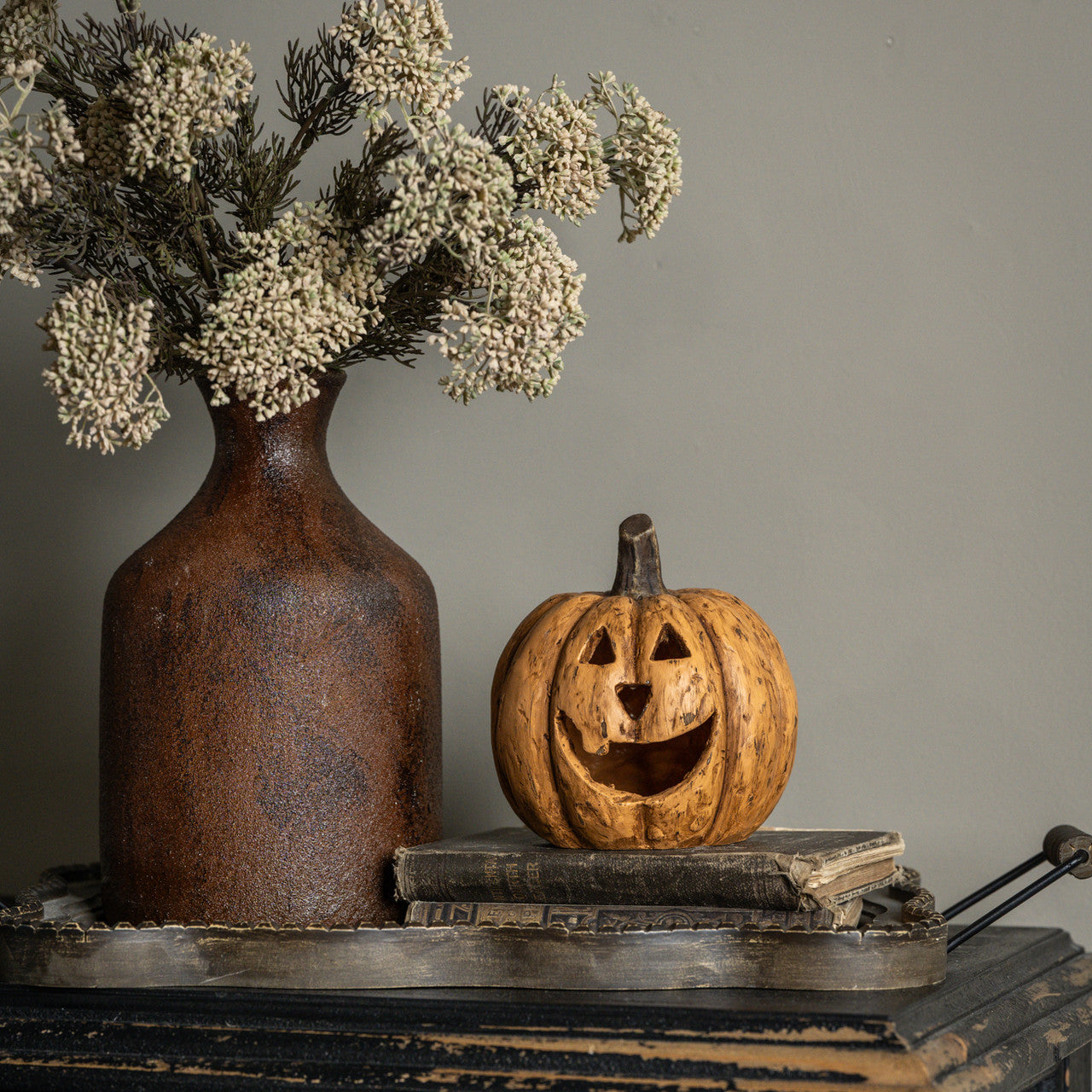 Terracotta Big Mouth Pumpkin