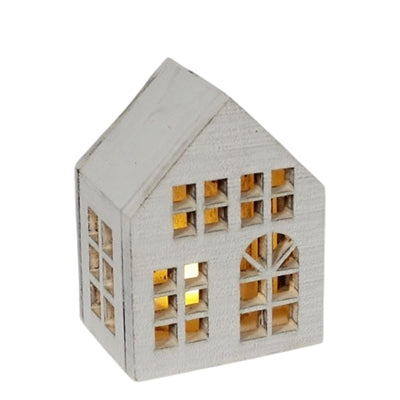 Lighted Wood House