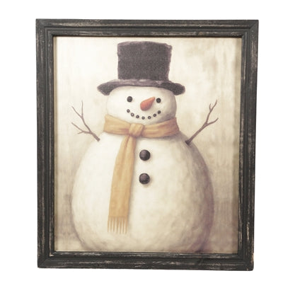 Top Hat Snowman Frame