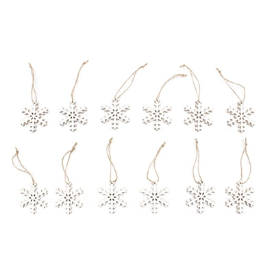 Snowflake Ornament Set -12