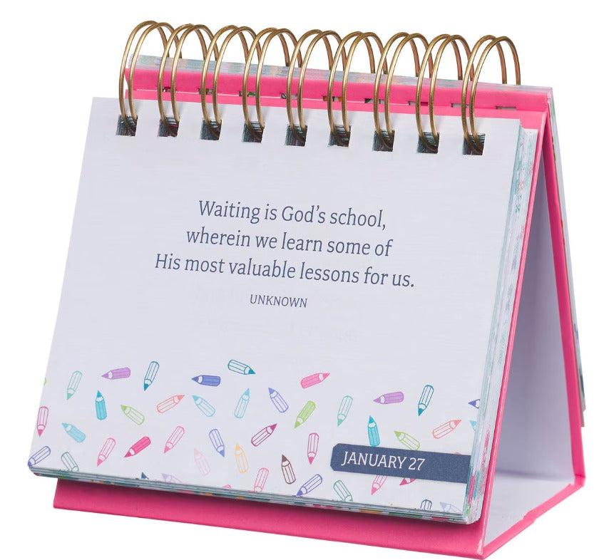 Blessings for a Great Teacher: Desktop Calendar