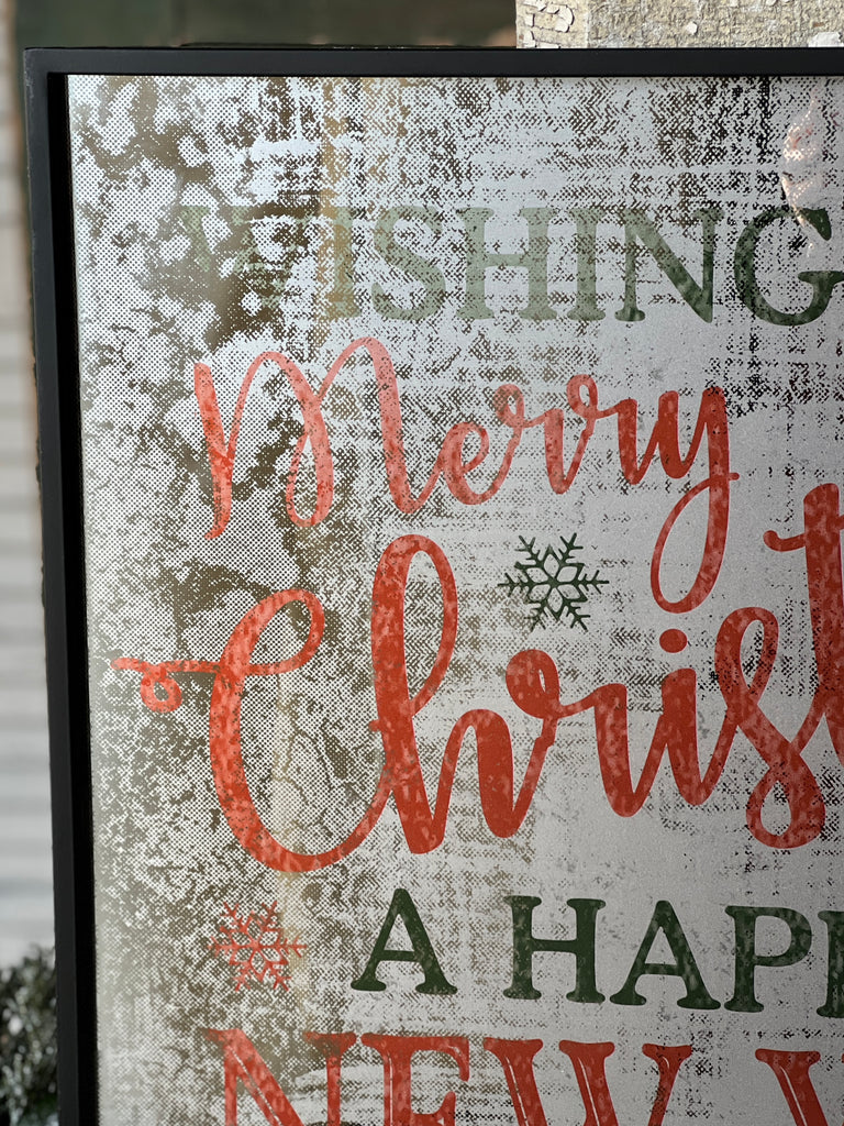 Merry &amp; Happy Wishing Sign