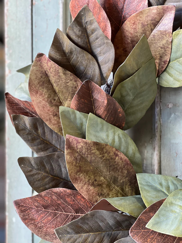 Painterly Magnolia Wreath