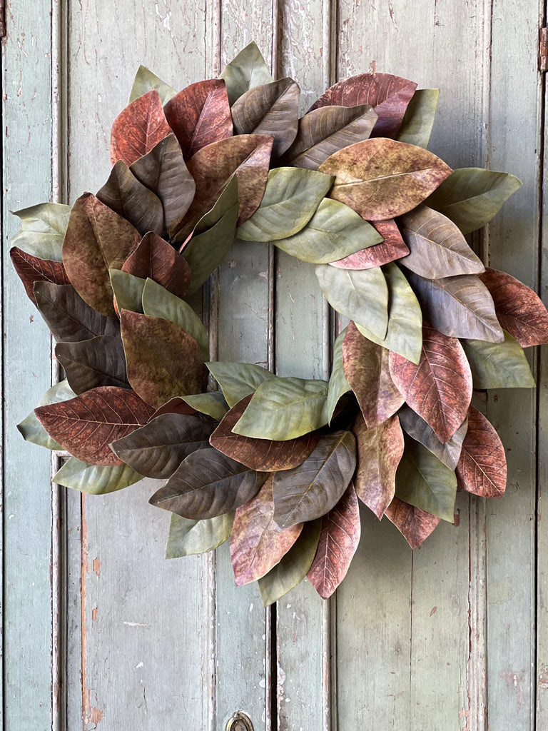 Painterly Magnolia Wreath