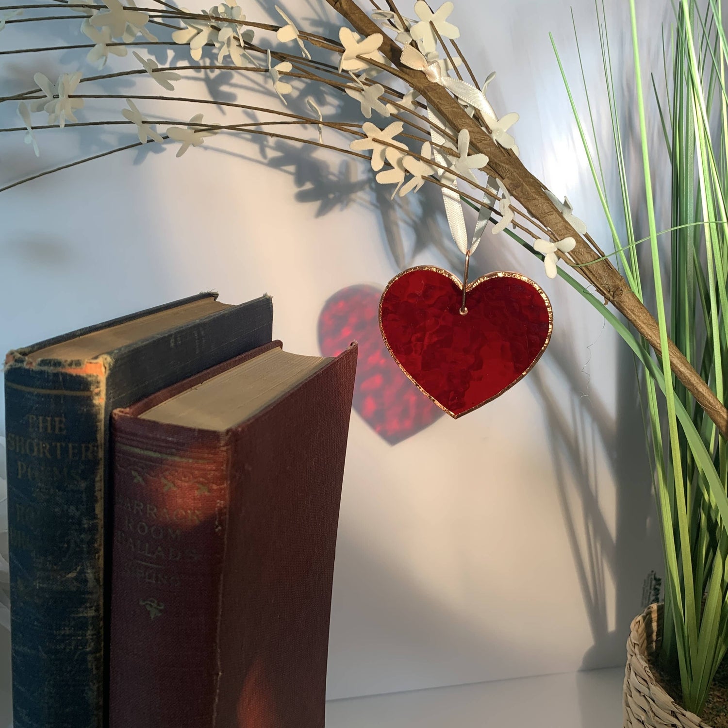 25th Anniversary Gift: USA Made Glass Anniversary Heart 7732