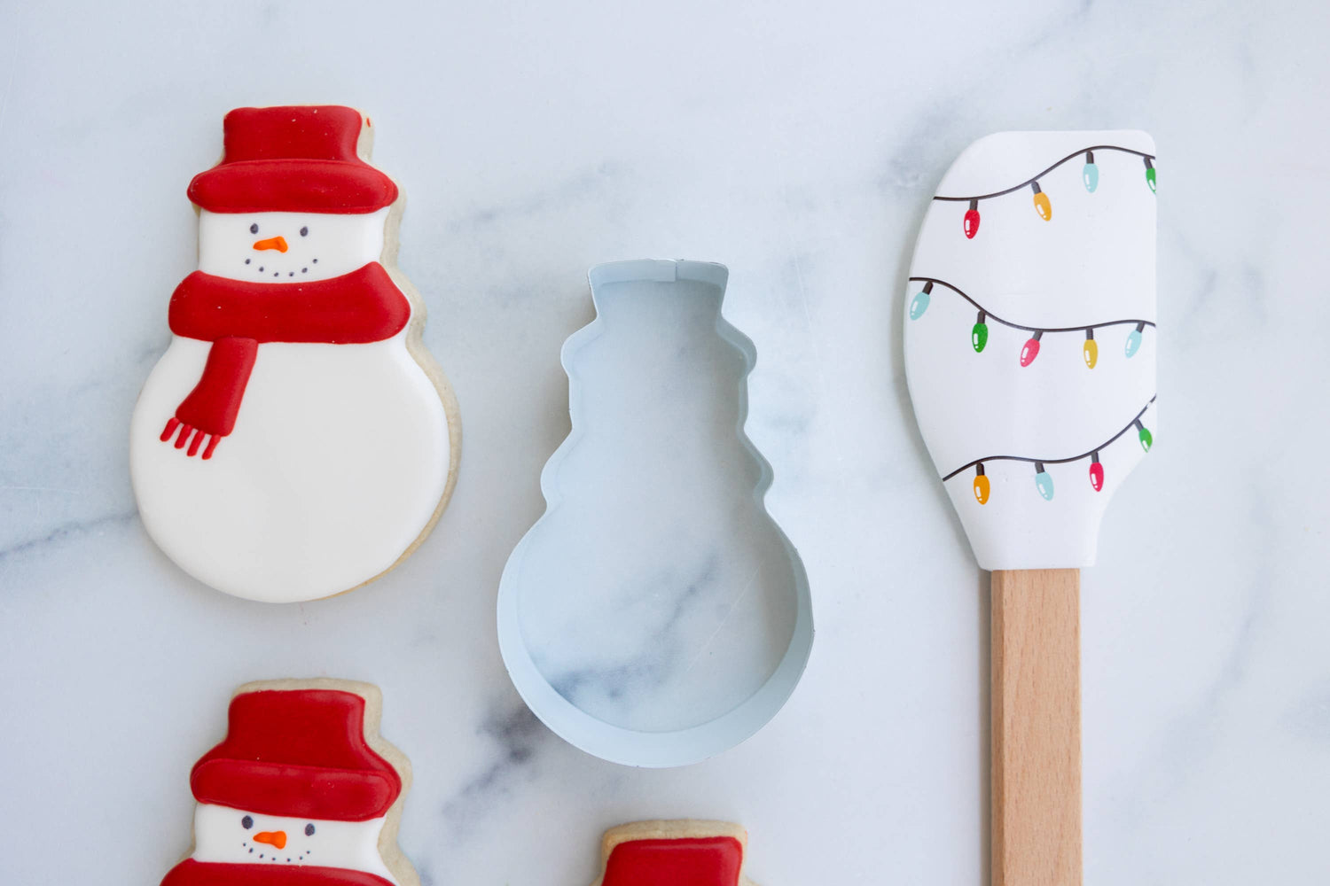 Winter Wonderland Snowman Cookie Cutter Set with Spatula