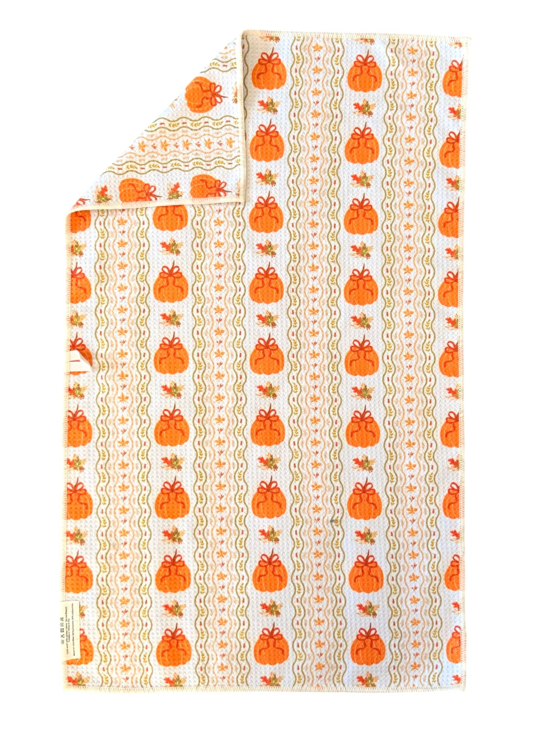 Pumpkin Picnic: Double-Sided Hand Towel