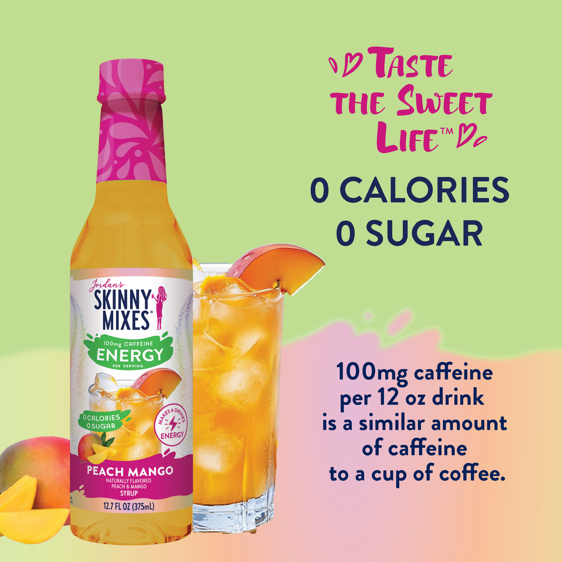 Peach Mango Energy Syrup - Sugar Free