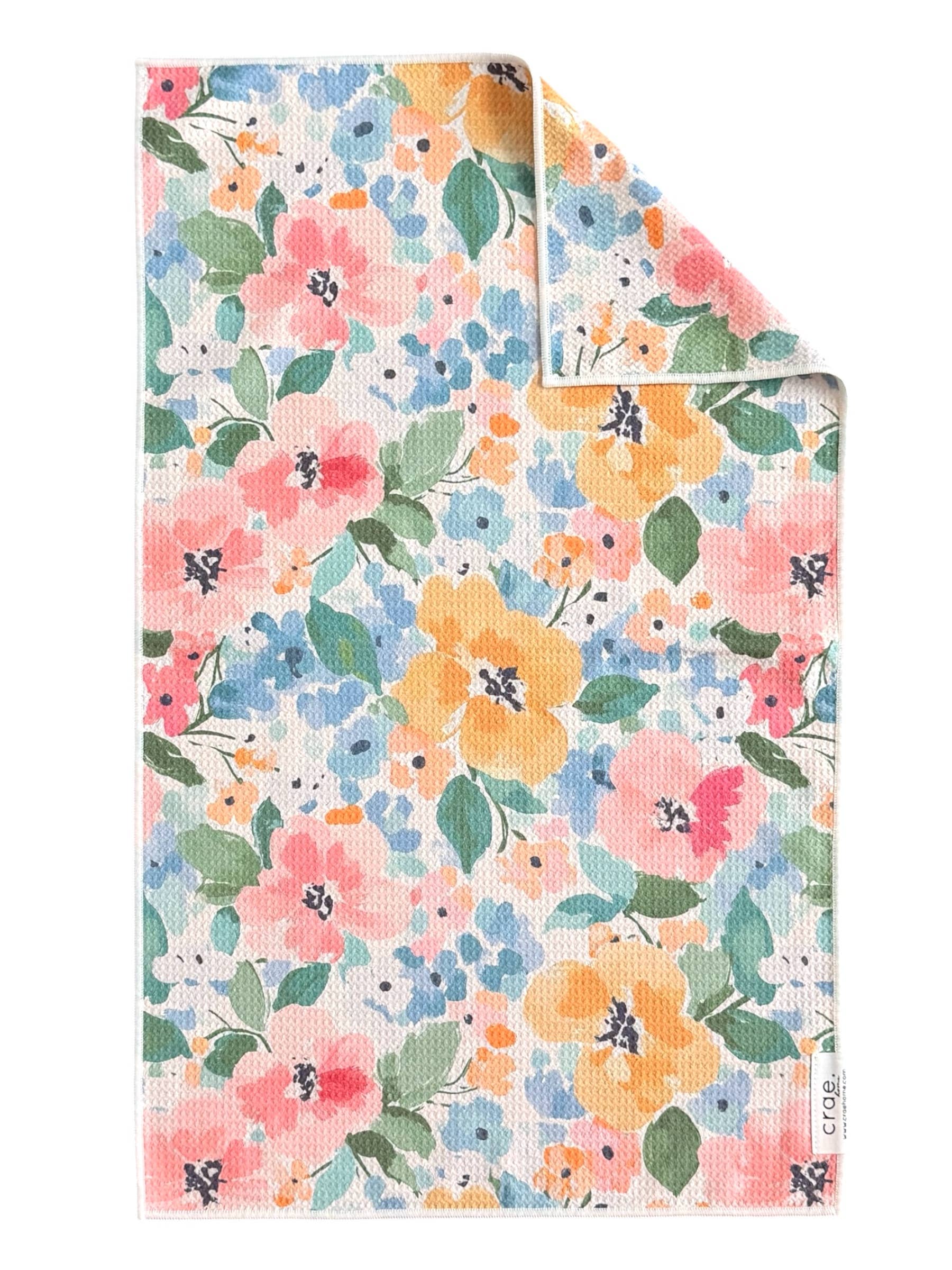 Fresh Cut Florals: Double-Sided Hand Towel &amp; Washcloth