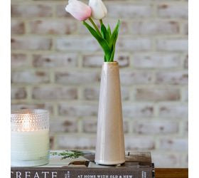 Tri Color Artisan Vase