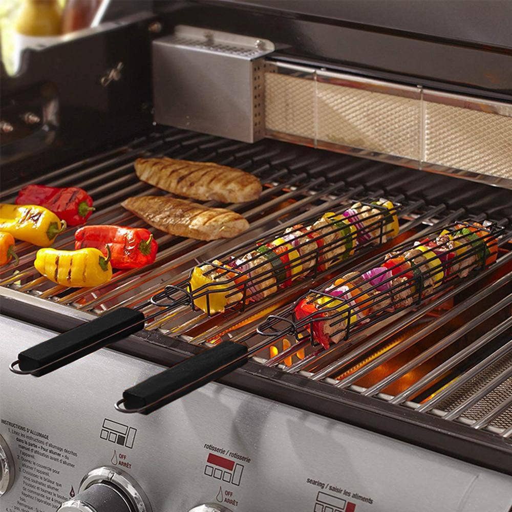 Outset Non-Stick Kabob Grill Basket, Set 4