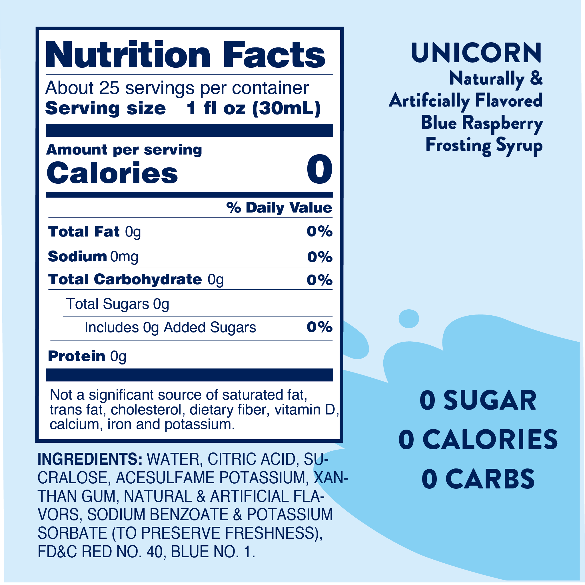 Unicorn™ Syrup - Sugar Free