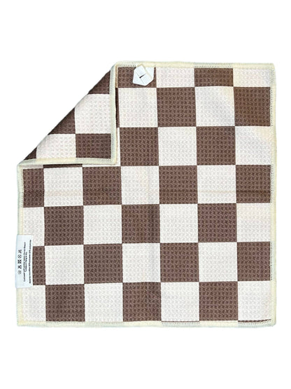 Chocolate Check: Double-Sided Washcloth