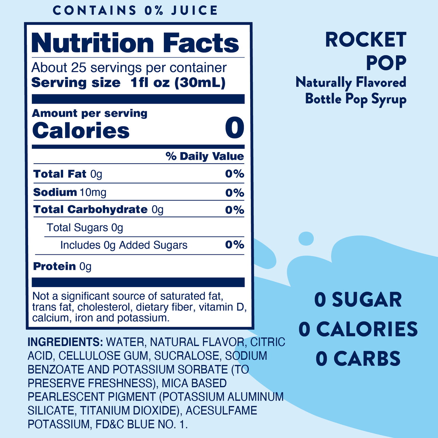 Rocket Pop Syrup - Sugar Free