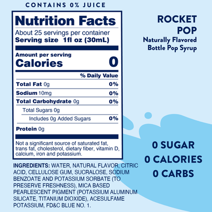 Rocket Pop Syrup - Sugar Free