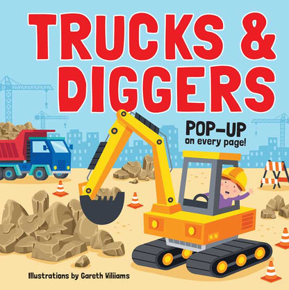 Trucks &amp; Diggers: Pop-Up Book by