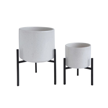 Stoneware Planter w/ Stand