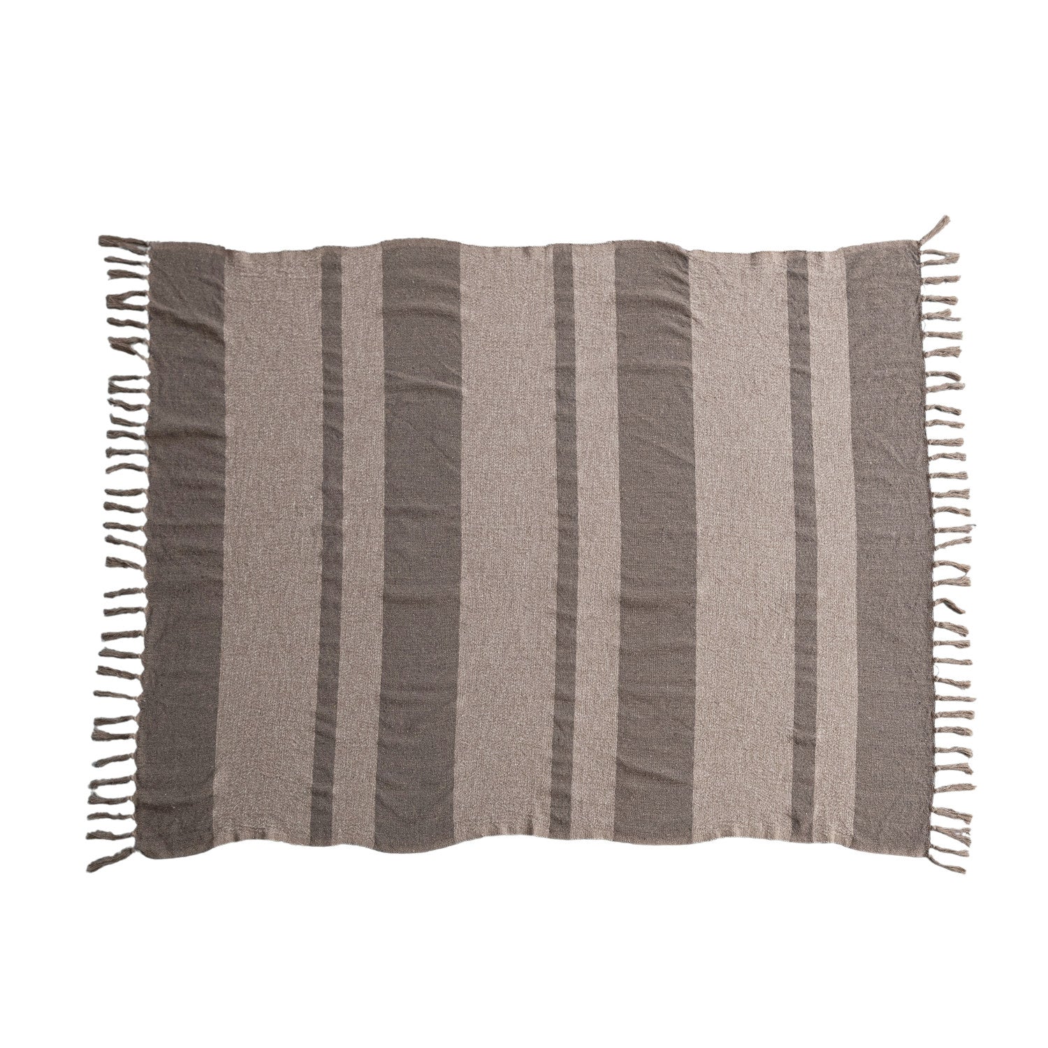 Stripes &amp; Fringe Throw