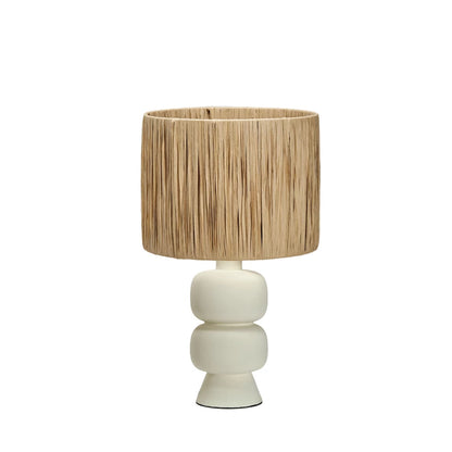 Raffia Shade Lamp