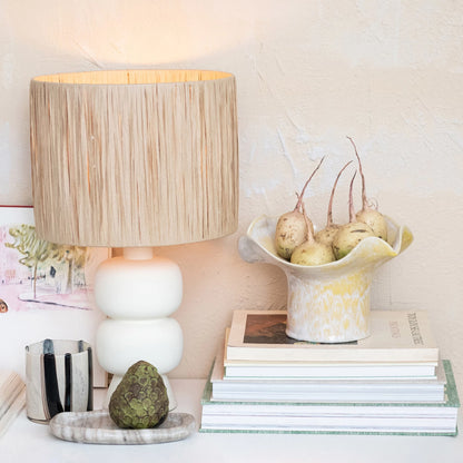 Raffia Shade Lamp