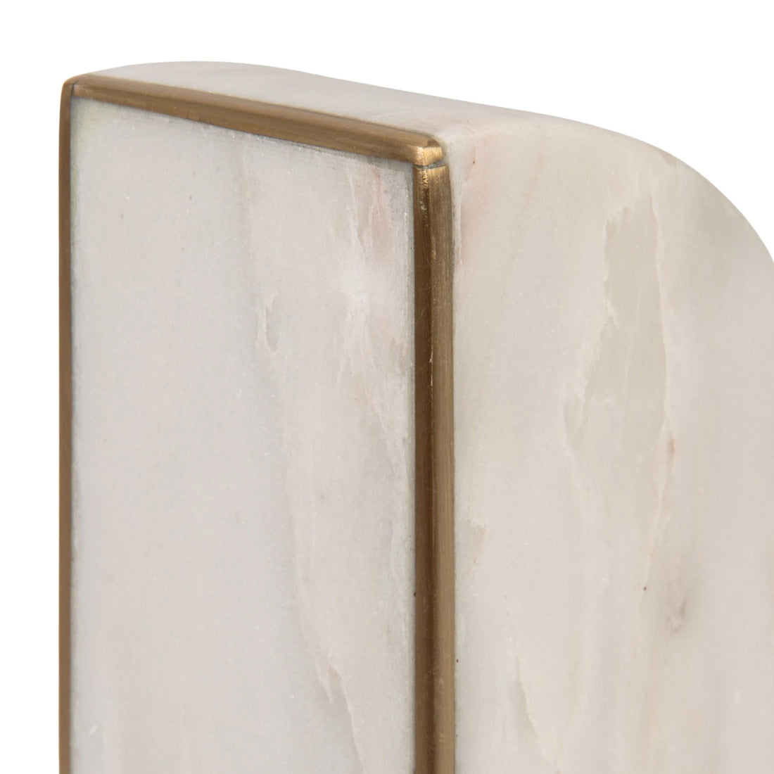 Marble Bookends with Gold
