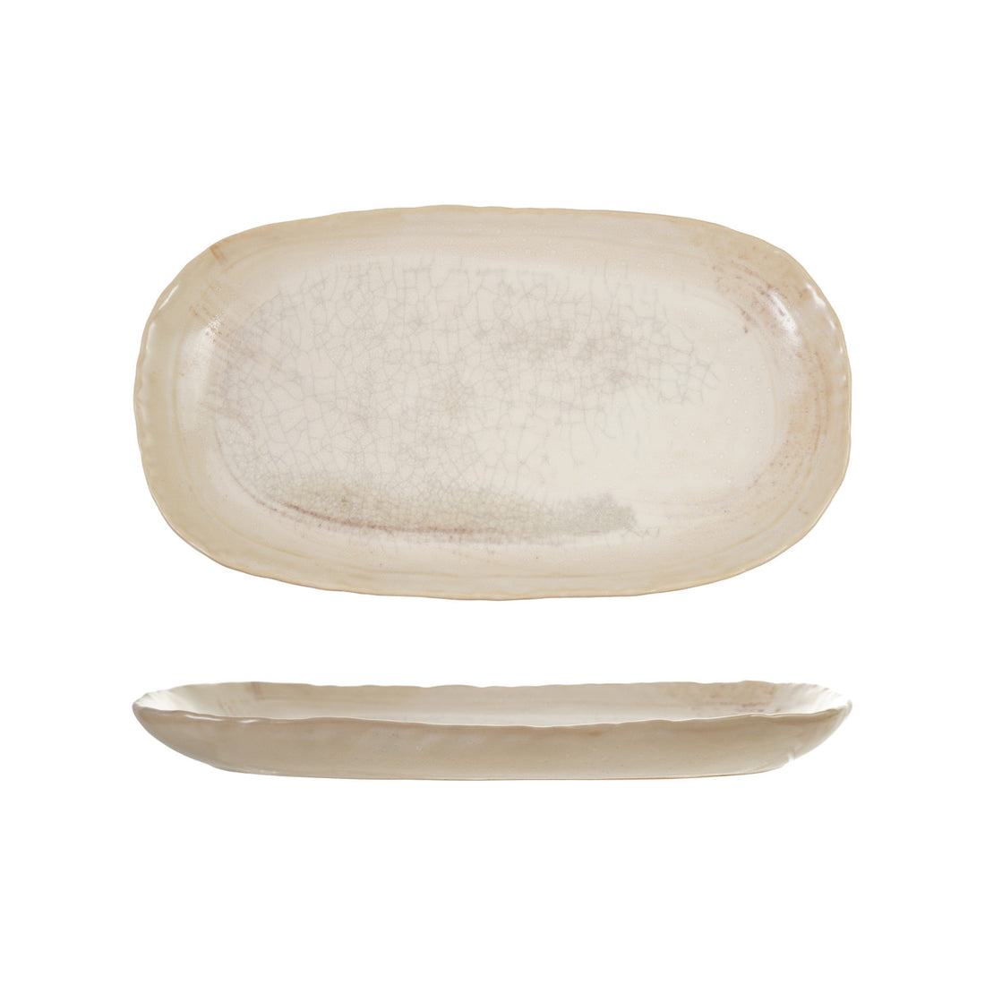Cream Stoneware Plate