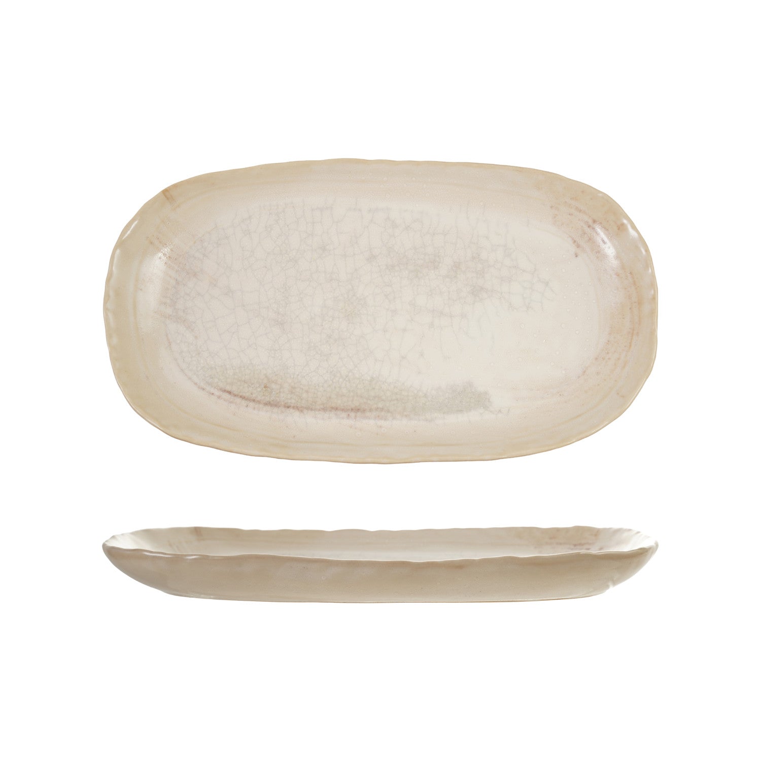 Cream Stoneware Plate