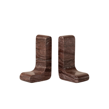 Chocolate L-Shaped Bookends
