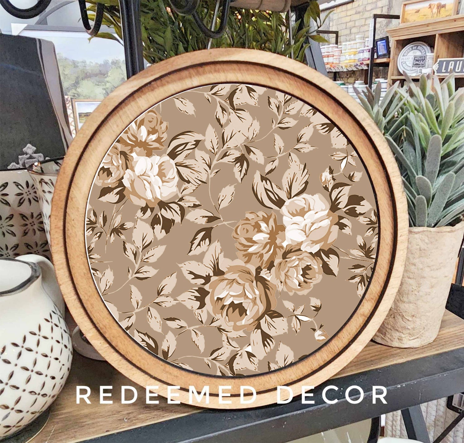 Taupe Rose Art