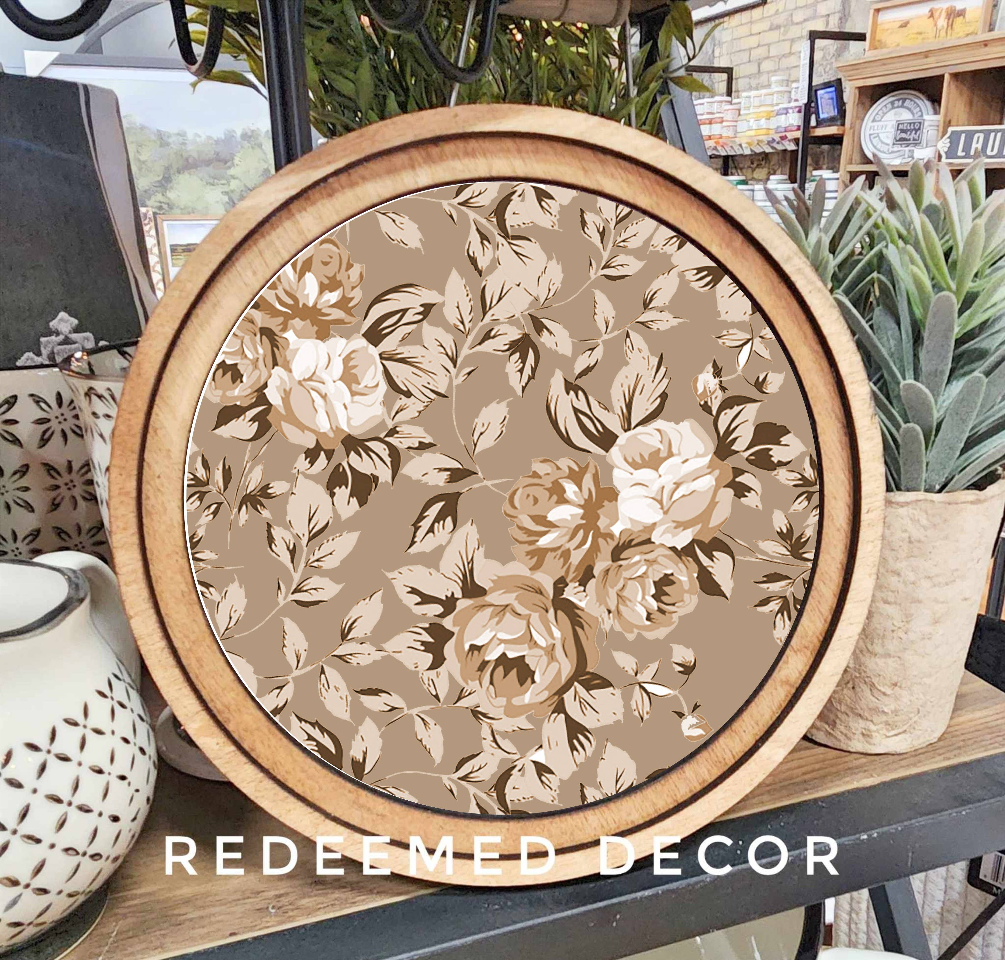 Taupe Rose Art