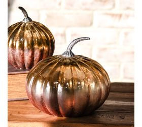 Vintage Stone Foil Pumpkin