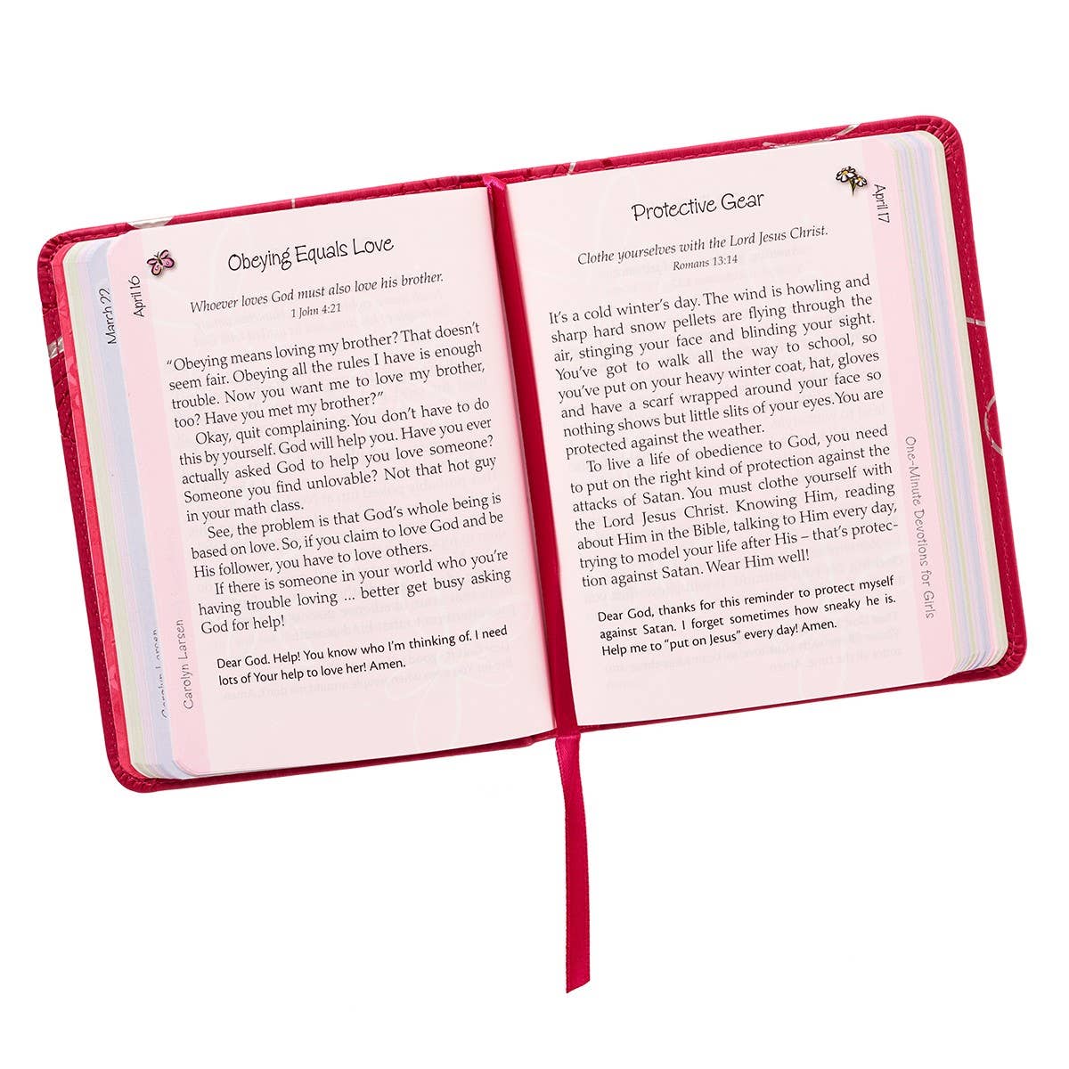 One-Minute Devotions - Girls (Faux Leather)