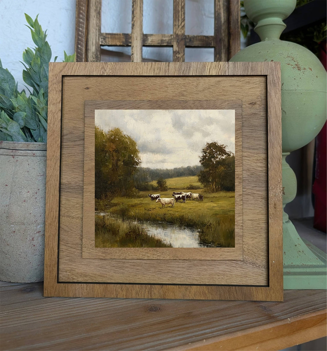 Insert Green Pasture for Square Frame