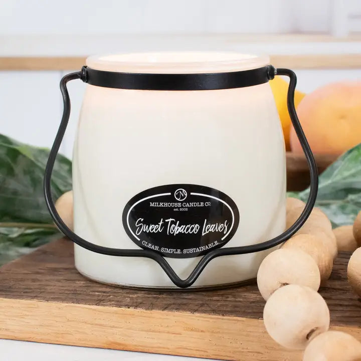 Sweet Tobacco Leaves | 16oz Butter Jar