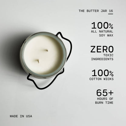 16 oz Butter Jar Candle: Lemon Macaroon