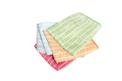 Mighty Minis Towel Set - Branches in Red (set of 3)