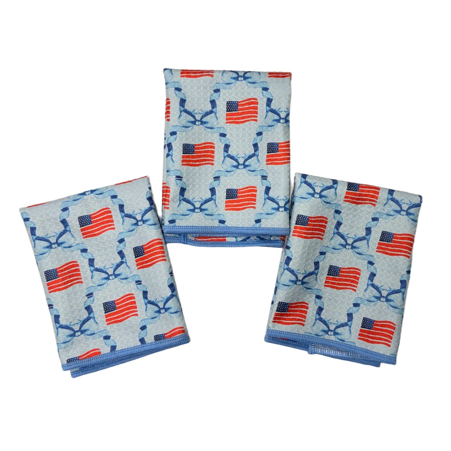 Mighty Mini Towel (Set of 3) Reversible - Flag Ribbon