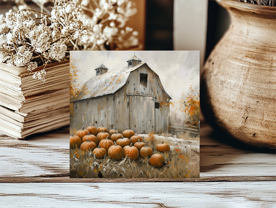 Insert Harvest Barn for Square Frame