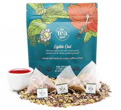 The Tea Spot: Lights Out, Organic Sleepy Tea -15 sachets each