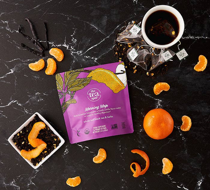 The Tea Spot: Morning Mojo, Organic Pu&