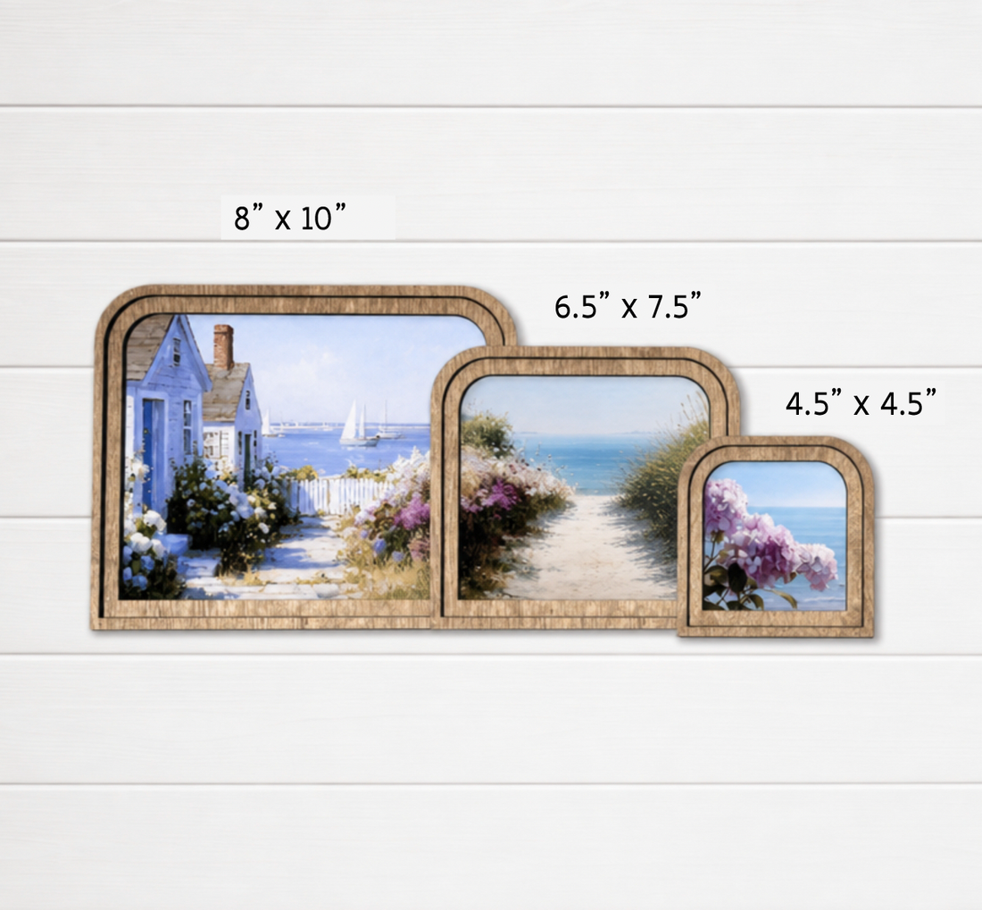 Landscape Arch Frame Pumpkin Field Autumn | Wood &amp; Canvas