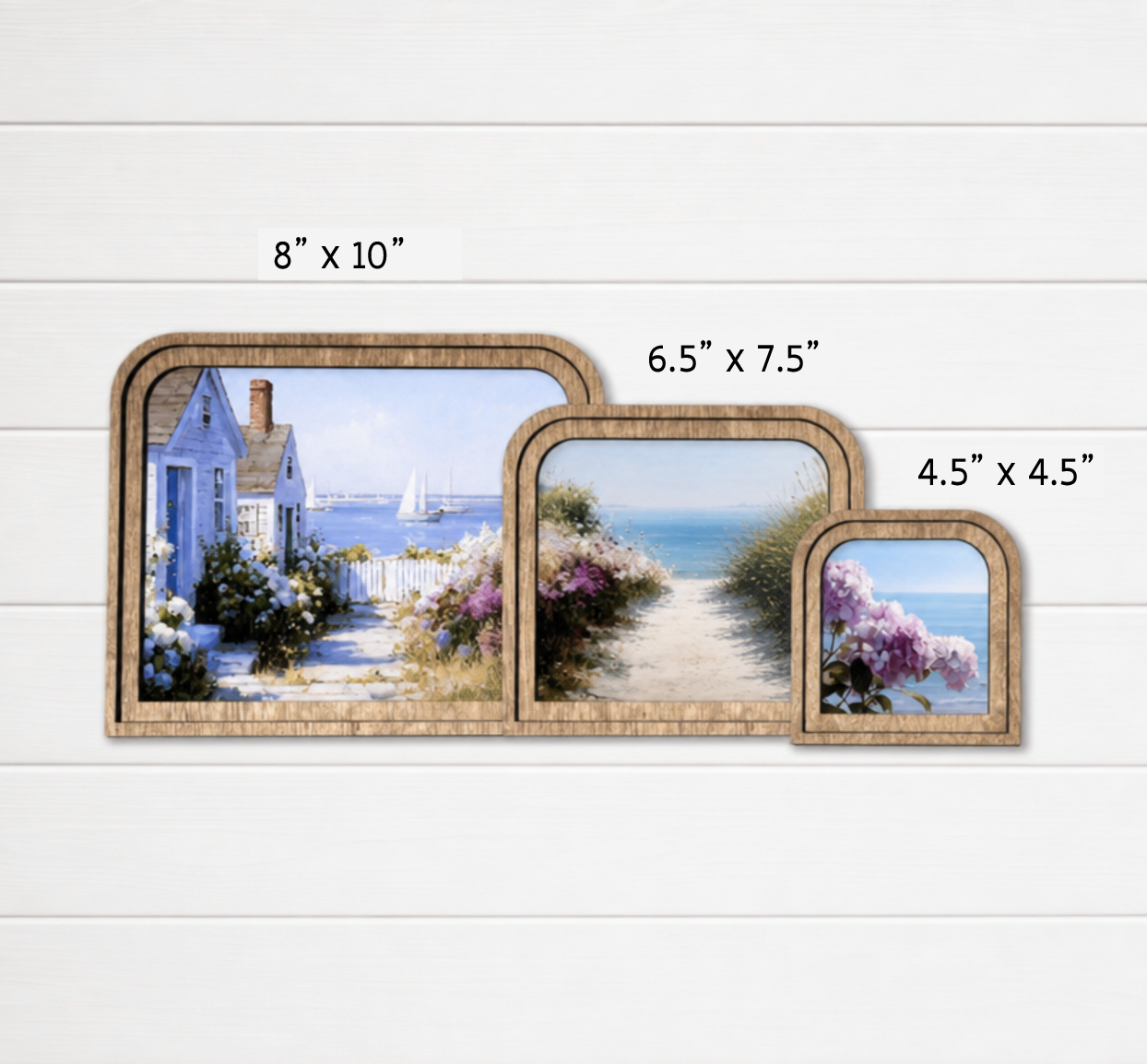 Landscape Arch Frame Pumpkin Field Autumn | Wood &amp; Canvas