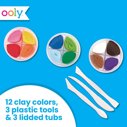 Creatibles Air Dry Clay Kit - Set of 12 Colors