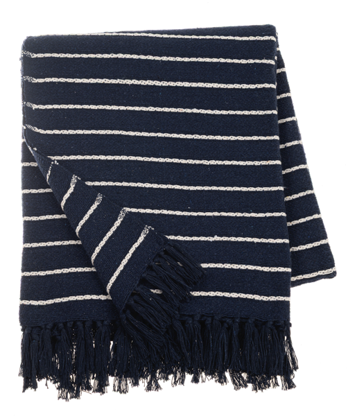 Blue Striped Throw
