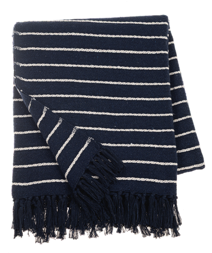 Blue Striped Throw