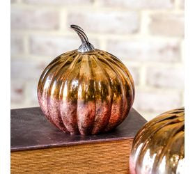 Vintage Stone Foil Pumpkin