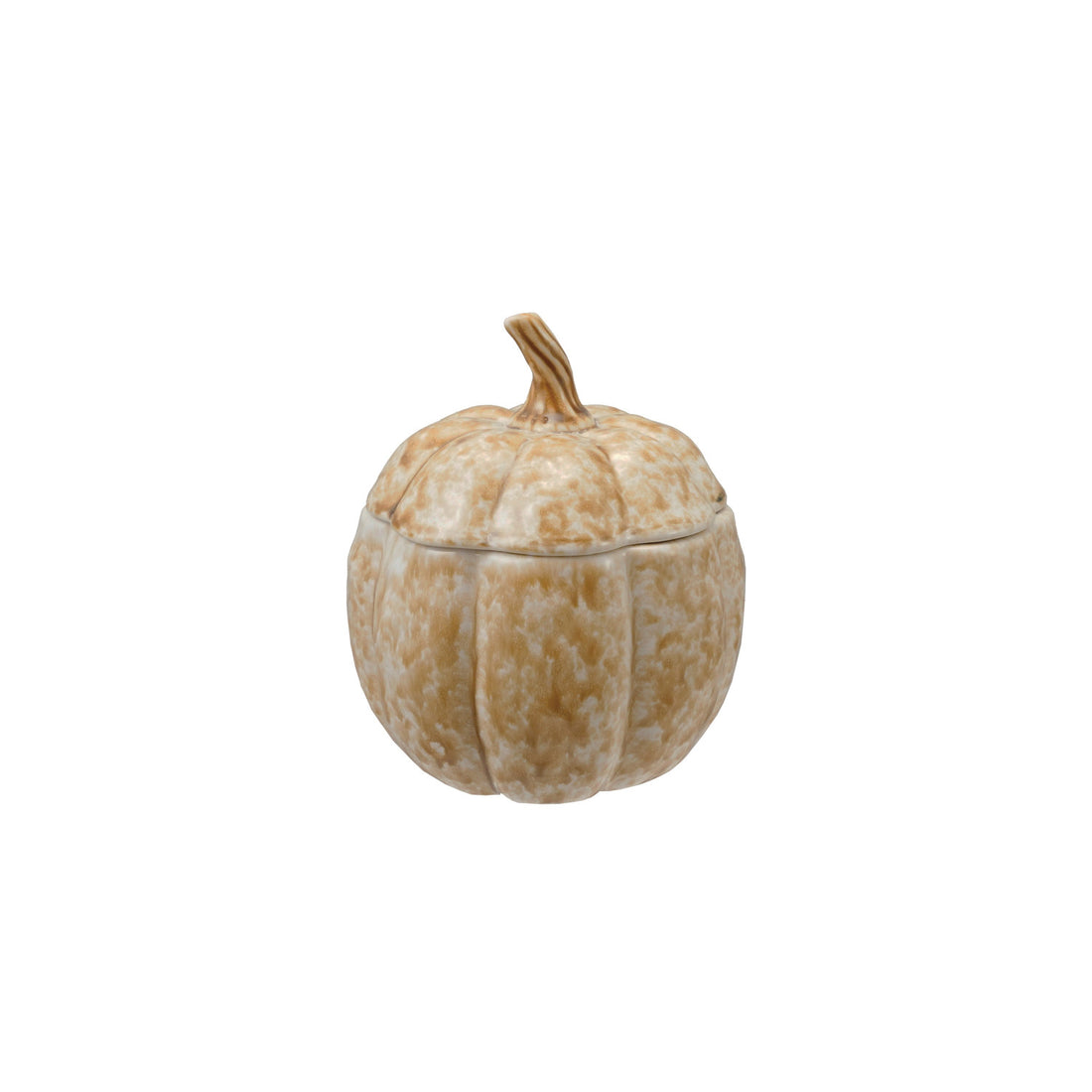 Stoneware Pumpkin Jar