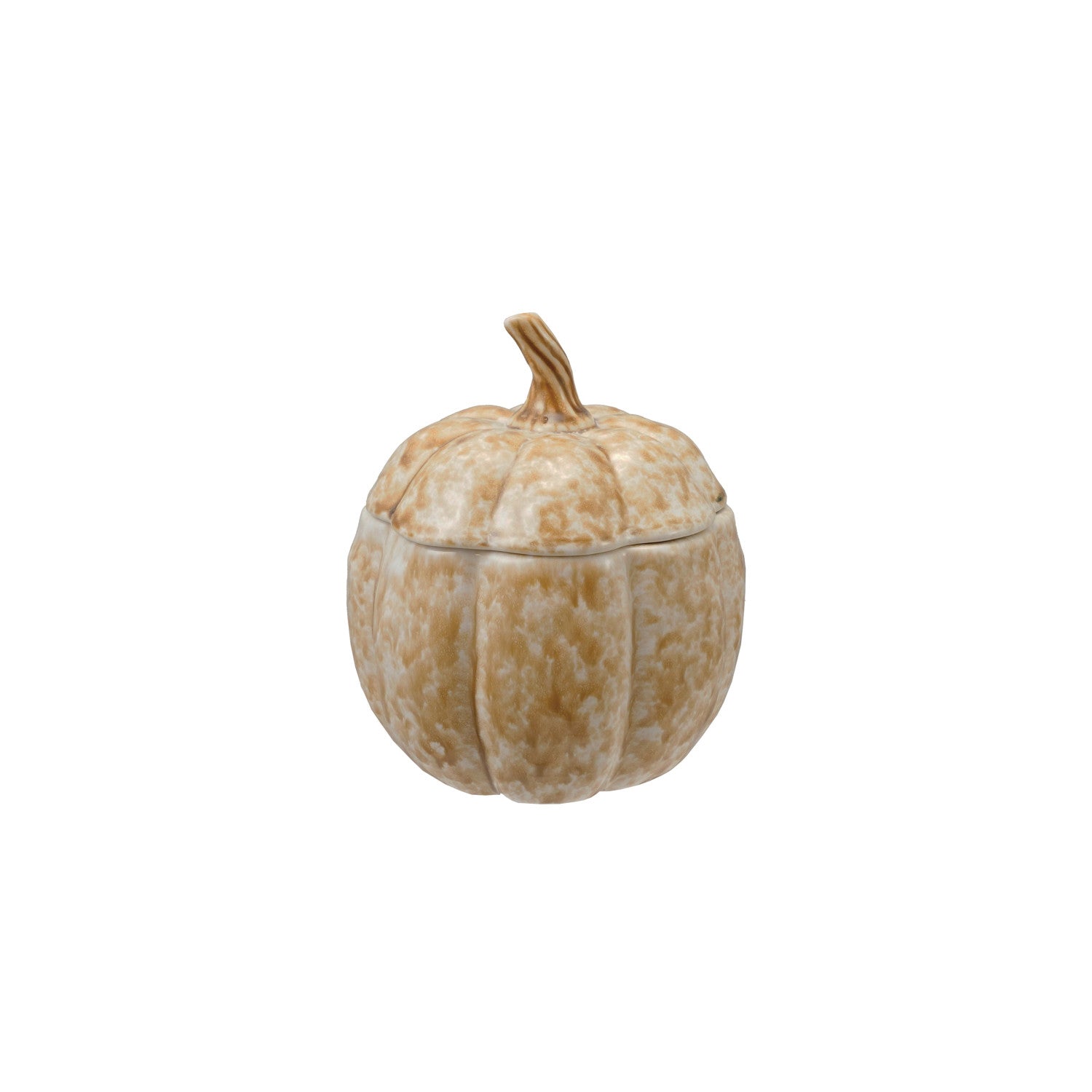 Stoneware Pumpkin Jar