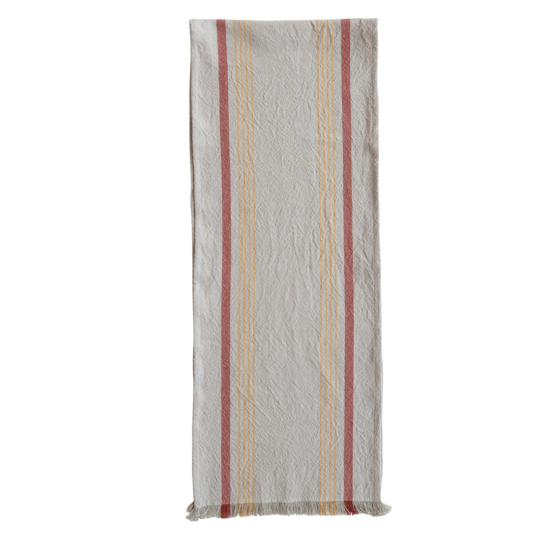 Striped Fringe Table Runner