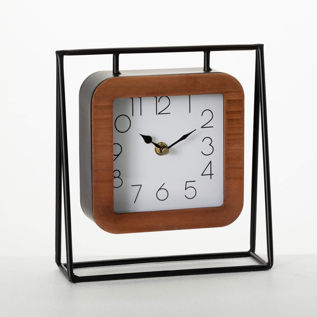 Modern Metal Framed Clock